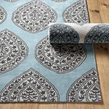 Ocean Blue Woolen Rug Manufacturers in Paramaribo